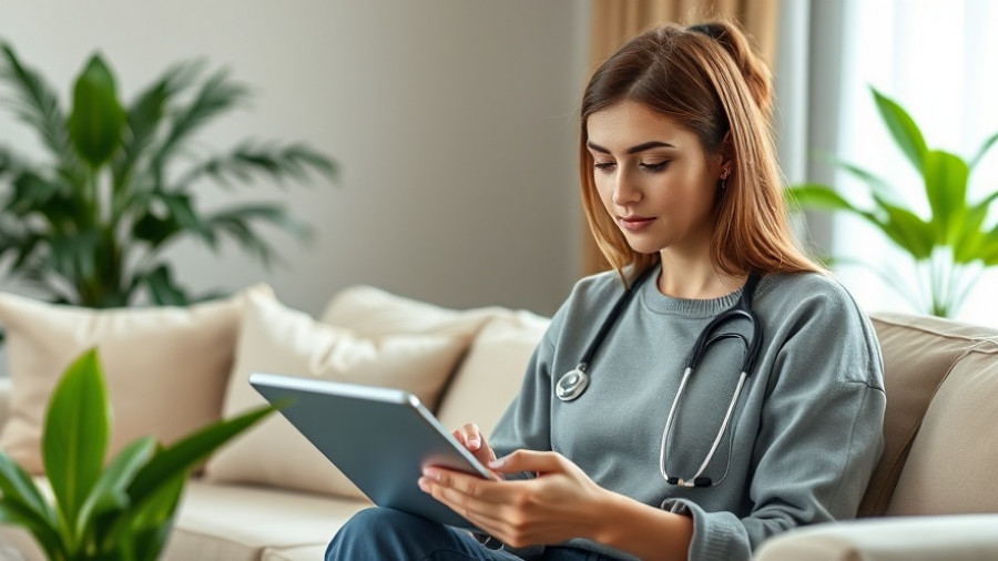 Woman in Chicago experiencing virtual therapy session.