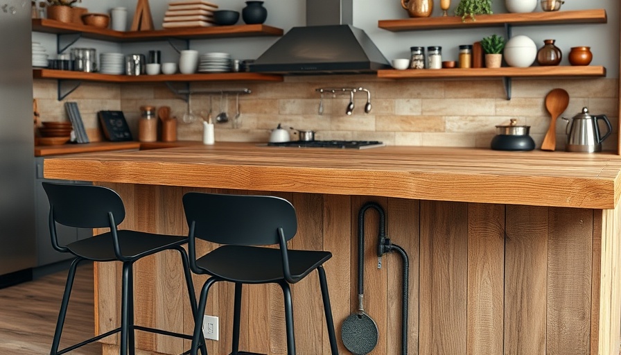 DIY Home Improvement Spending scene with wooden countertop.