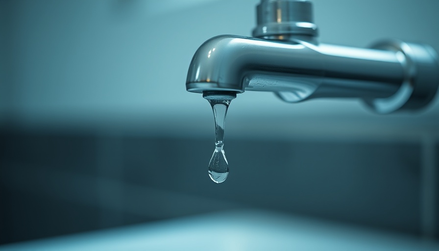 Dripping faucet highlighting winter plumbing disasters.