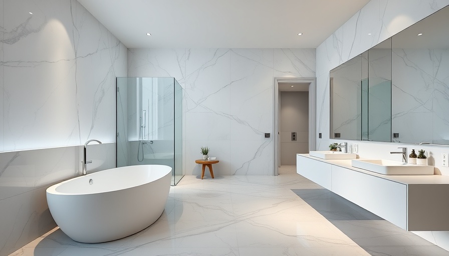 Modern bathroom design showcasing optimal layout, ideal for rearranging your bathroom floor plan.