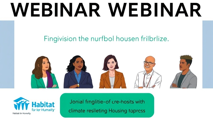 Webinar discussing climate-resilient housing strategies with Habitat for Humanity experts.