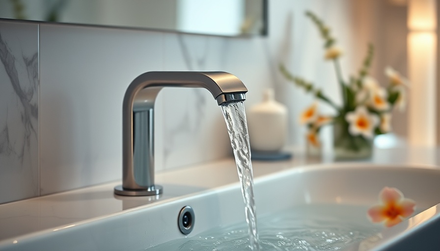 Modern bathroom faucet running water - how to keep bath water warm.