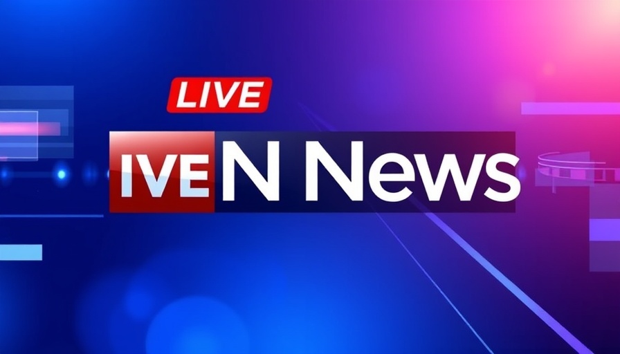Community Spirit Highlights in bold live news broadcast graphic.