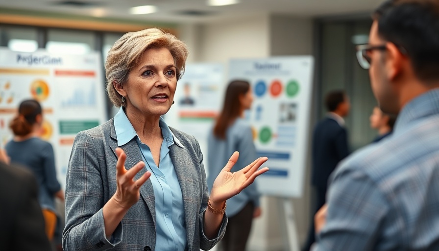Woman discussing nonprofit organization strategic planning.