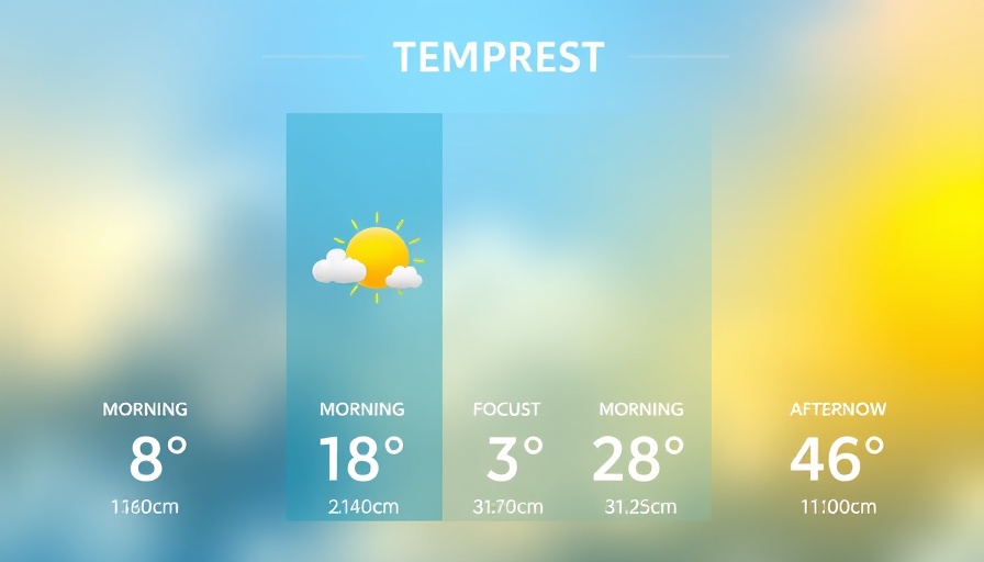 Weather forecast with spotty downpours in the Carolinas, temperatures 71°F to 78°F.