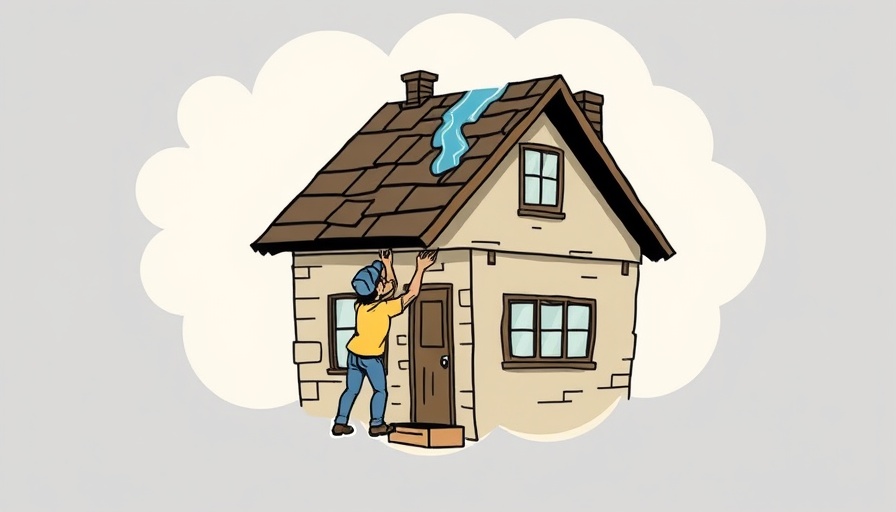 Cartoon illustration of housing challenges highlighting affordable housing finance.