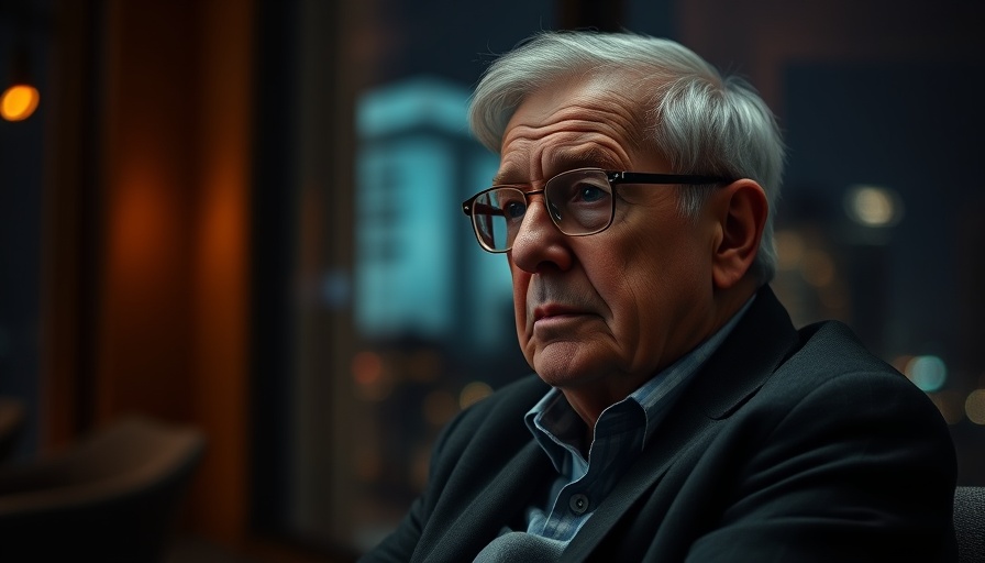 Elderly man with glasses in dark setting reflecting legacy of Spartanburg's former mayor.