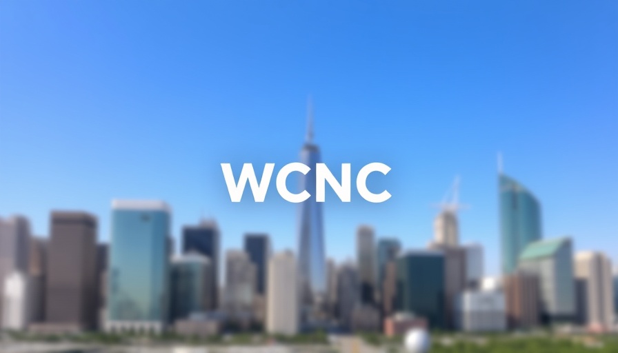 WCNC coverage highlights local heroes with cityscape and logo.