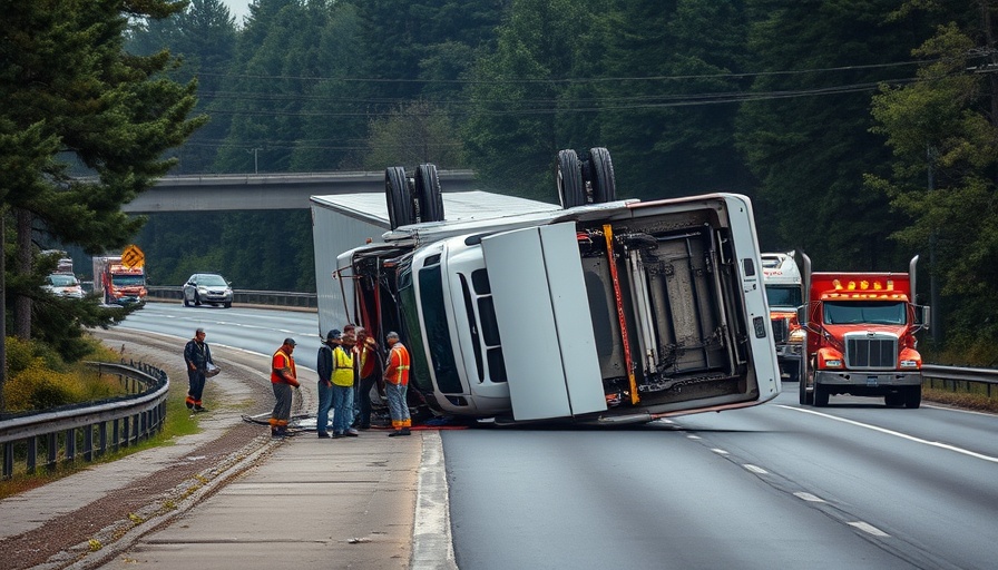 I-20 Eastbound lanes closed due to overturned truck accident.