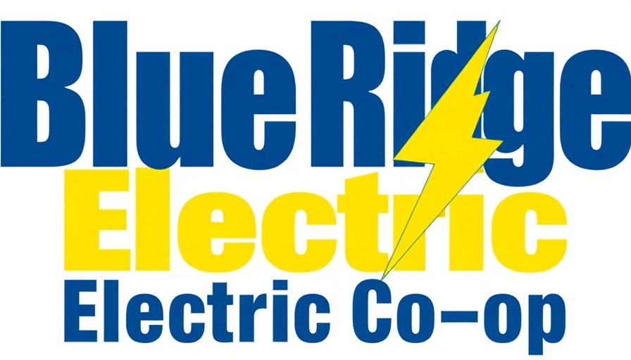 Blue Ridge Electric Co-op logo with mountain and lightning bolt design.