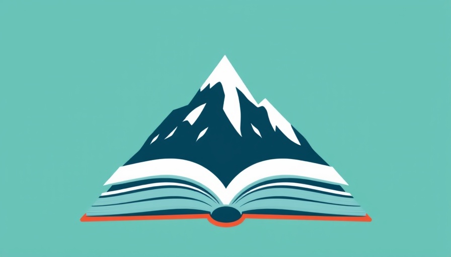 Stylized mountain and book graphic representing Salem Library.