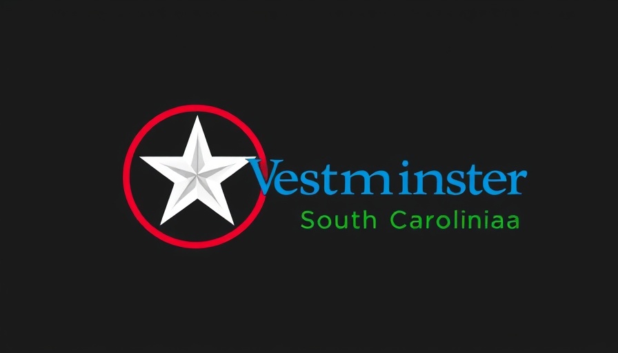 Westminster South Carolina logo with star and growth theme.