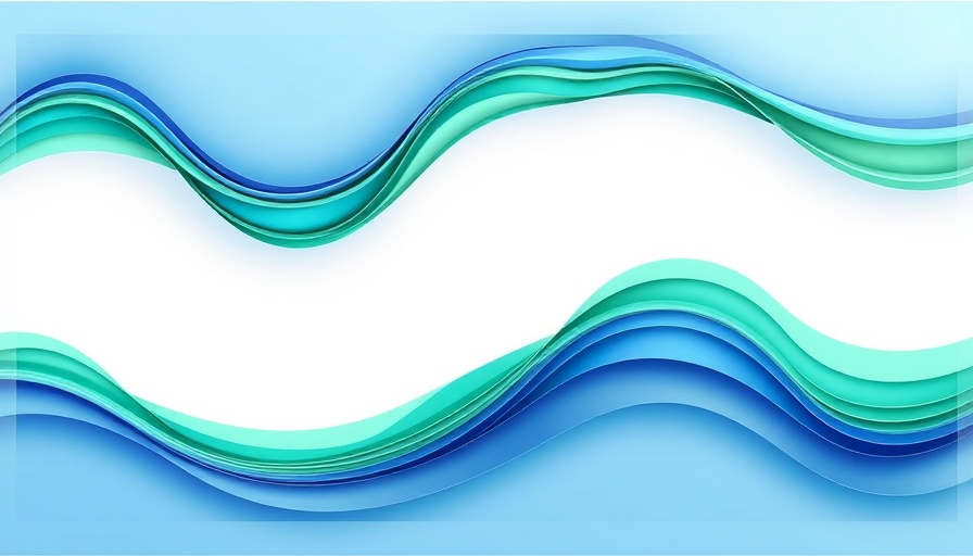 Abstract shape for Septic Smart Week with wavy colors.