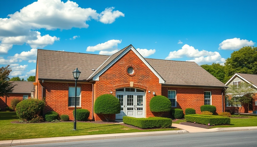 Augusta Senior Citizens Council building with greenery on a sunny day.