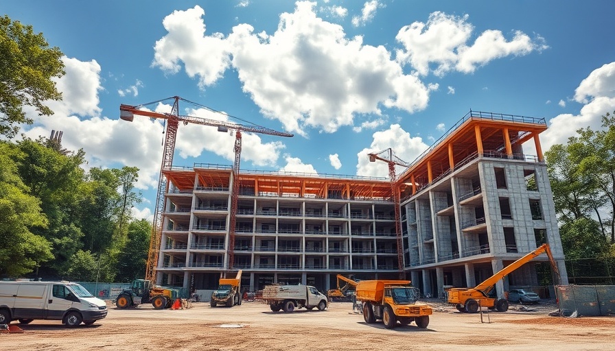 Spartanburg County Pet Resource Center under construction site with vehicles