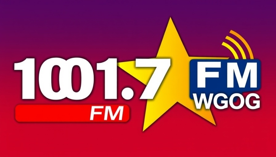 Oconee Probate Judge Re-Election radio station logo featuring 101.7 FM WGOG