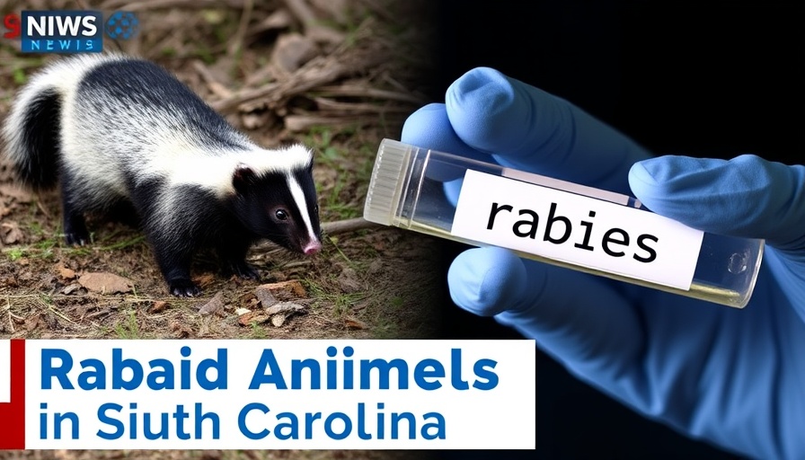 Rabid animals update South Carolina skunk and rabies test