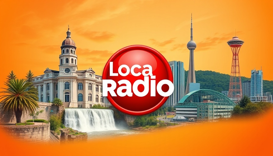 Collage featuring local landmarks and 101.7 FM WGOG logo, related to Walhalla water department ruling.