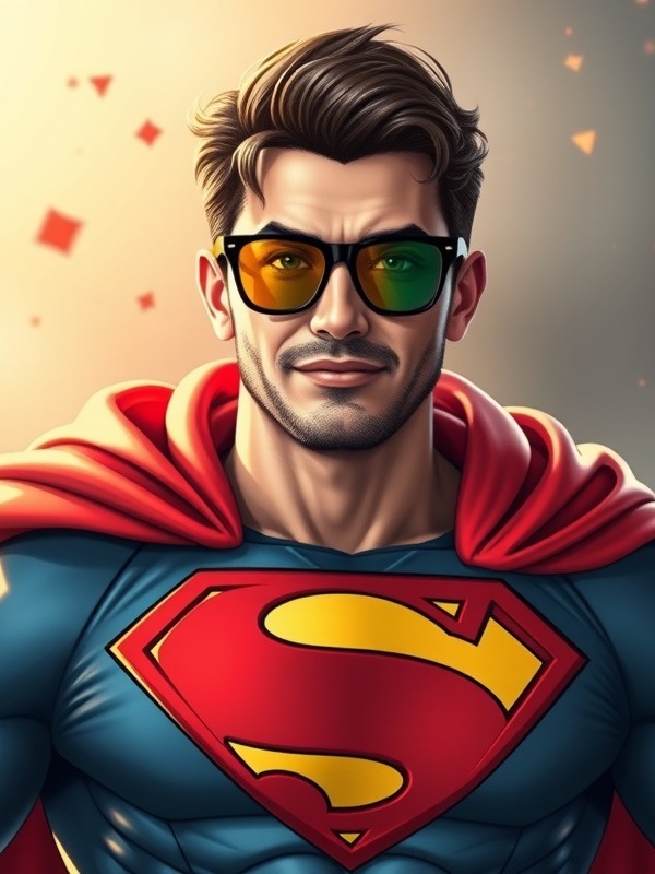 Super influencer hero showcasing trendy fashion and dynamic poses.