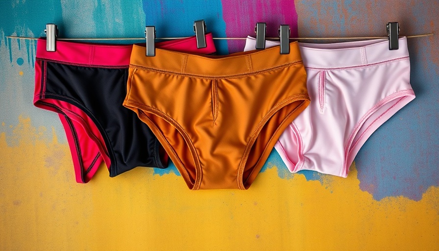 Assorted sleek workout underwear for best performance.