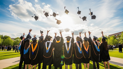 Graduate with cap and gown, symbolizing best student loan interest rates September 2025.