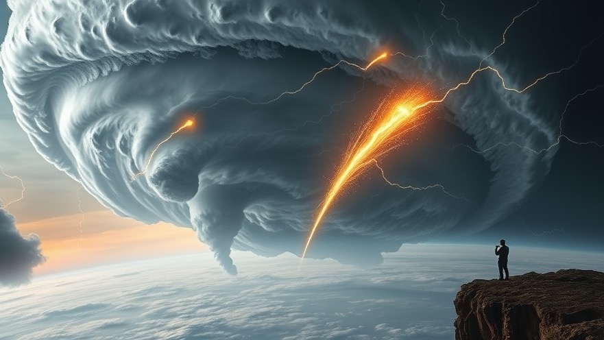 Apocalyptic storm showcases prophetic insights on extreme weather predictions and manipulation.