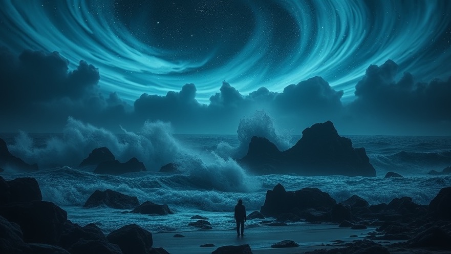A mystical ocean scene reflecting prophetic gifts and spiritual insights, inspired by Joseph Z.