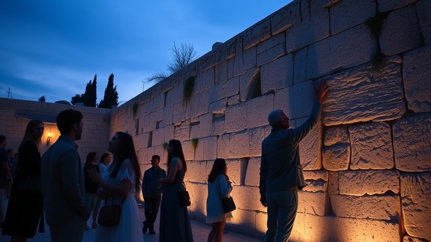 Cinematic image of the Western Wall at dusk, reflecting on Alan Didio's Third Temple prophecy.