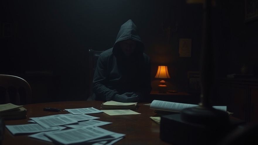 Hooded figure in dark room, reflective on spiritual warfare and prophetic insights.