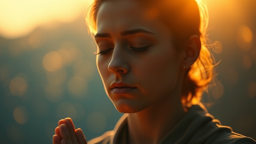 Solitary figure in quiet prayer, embodying the power of prayer and spiritual warfare.