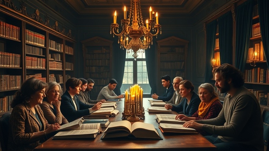 Diverse group in a Victorian study, sharing prophetic insights and personal breakthroughs.