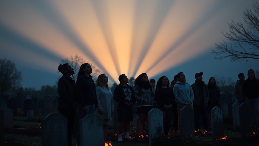 Rick Renner's message of miraculous breakthroughs shines in a dawn-lit graveyard.