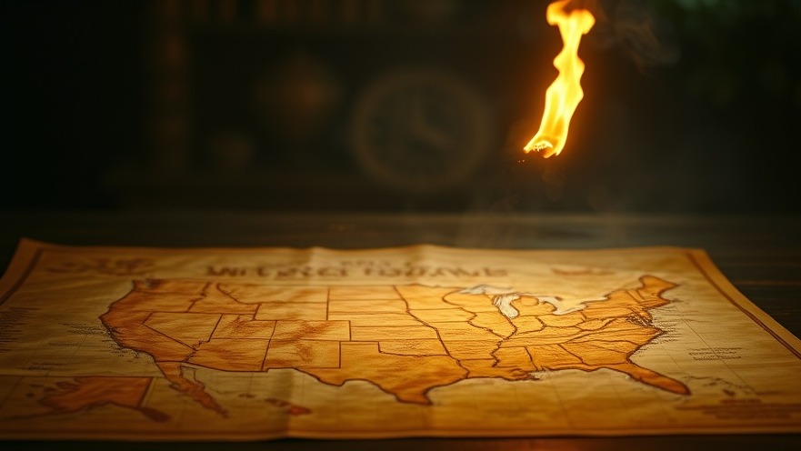 A dimly lit, detailed USA map symbolizes spiritual awakening and prophetic intercession.