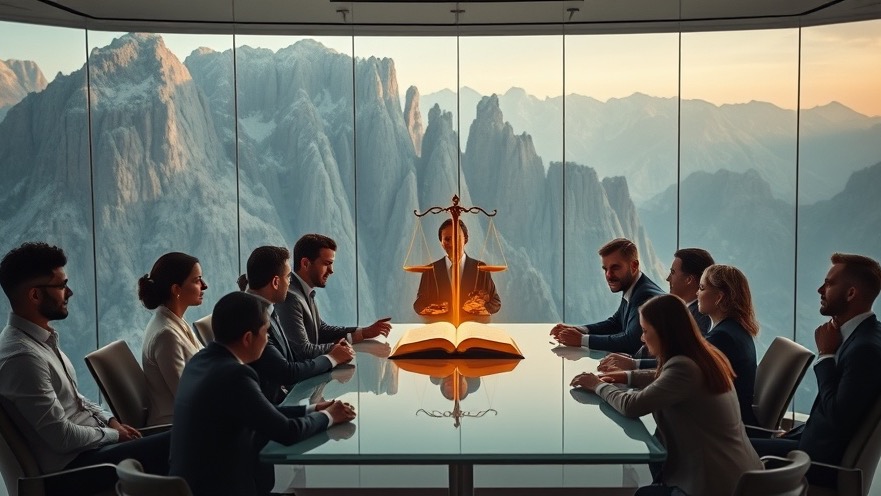 Diverse business leaders explore biblical wealth principles in a dramatic mountain setting.