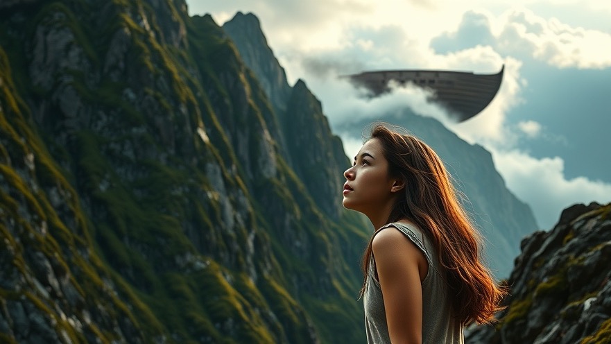 Young woman marvels at majestic mountains, inspired by Rick Renner's biblical discoveries.