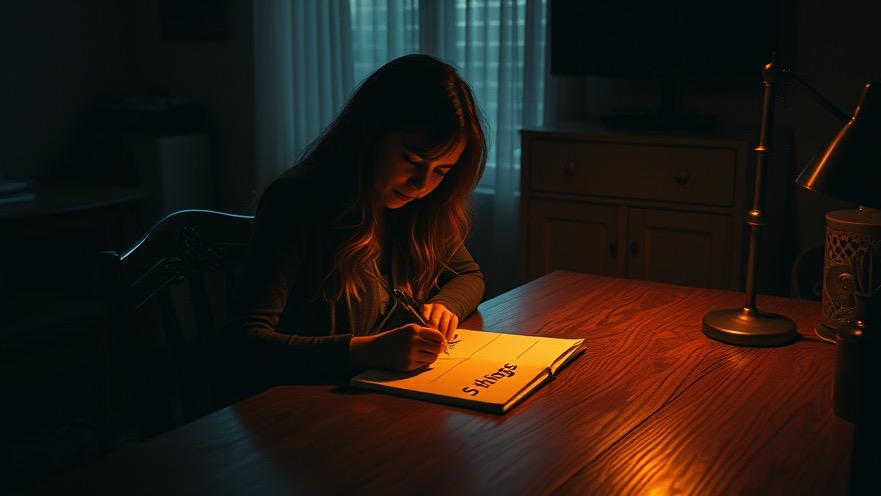 A woman writes '5 things' in warm light, embodying faith-driven conservatives and bold faith.