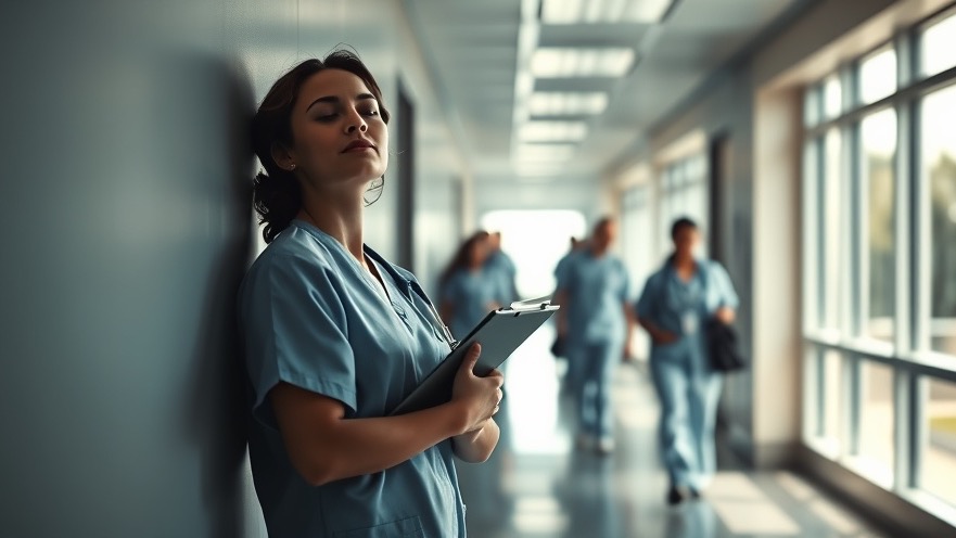 Young nurse reflects on spiritual warfare and miraculous healing in a hospital hallway.
