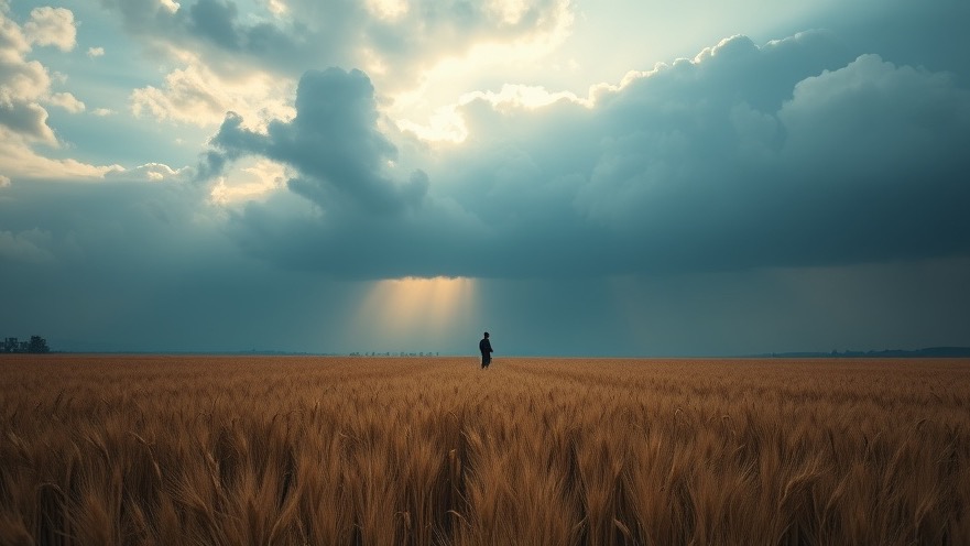 A solitary figure in a golden wheat field embodies spiritual warfare and personal breakthroughs.