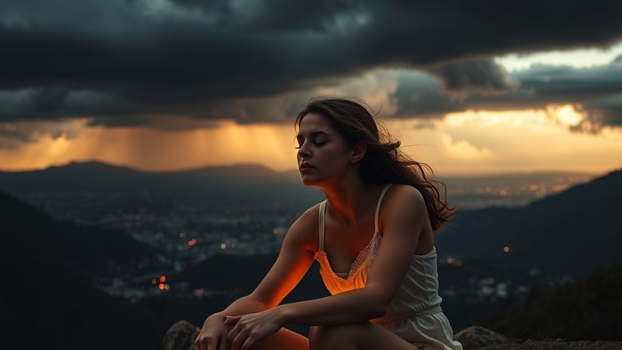 Prophetic believer engaged in spiritual warfare, enveloped in golden light amidst dark clouds.