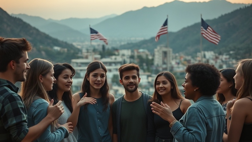 Diverse young adults unite in discussion, embodying Christian revival and cultural reform.