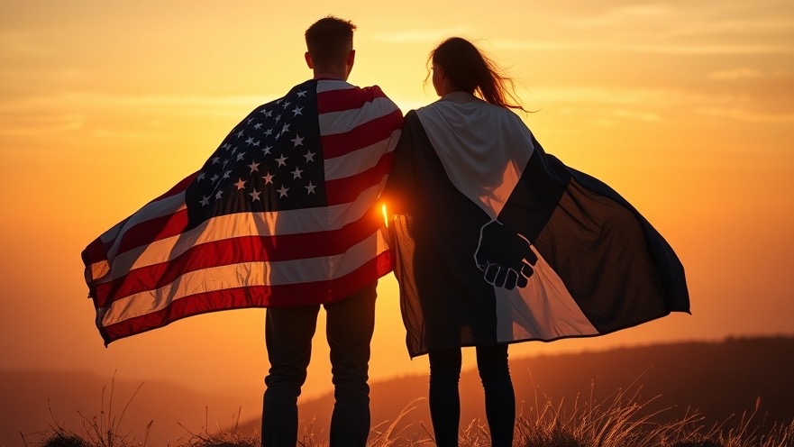 Two individuals united in prayer for spiritual revival on a sunlit hilltop.