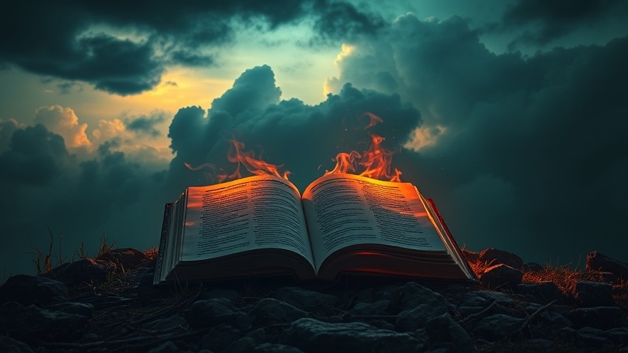 A glowing book on rocky ground symbolizes faith weaponization and spiritual maturity.