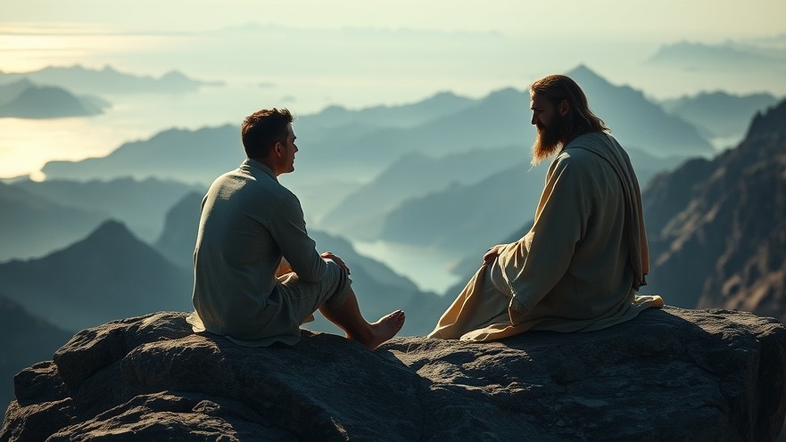 Person in prophetic ministry conversing with Jesus, embodying divine favor.