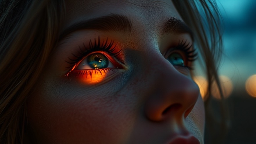 Woman's awe-filled gaze reflects starlit skies, embodying prophetic insights and revival.