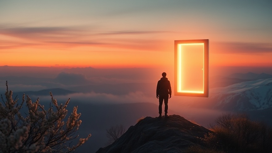 A figure on a mountain at dusk, contemplating God’s hidden plans and divine timing.