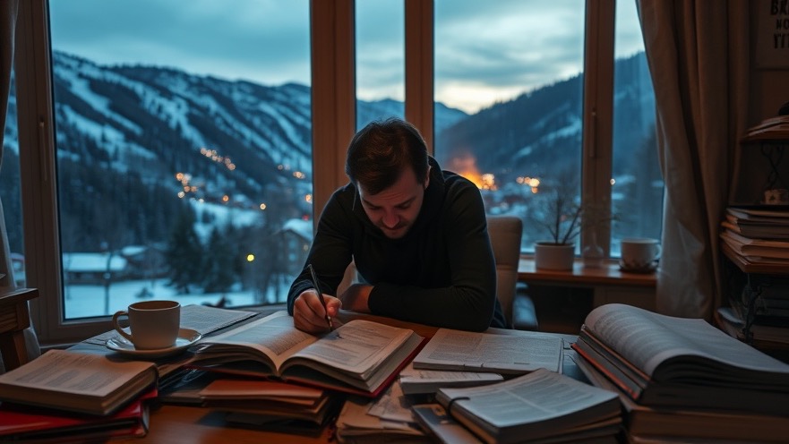 A figure deep in prayer and planning, reflecting on Rick Renner teachings in a cozy room.