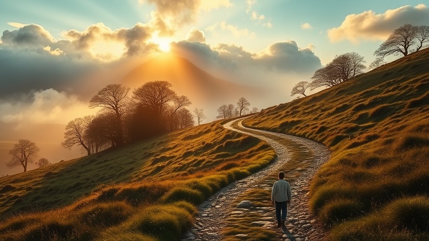 Serene Irish dawn landscape with golden light, symbolizing divine timing and prophetic insights.