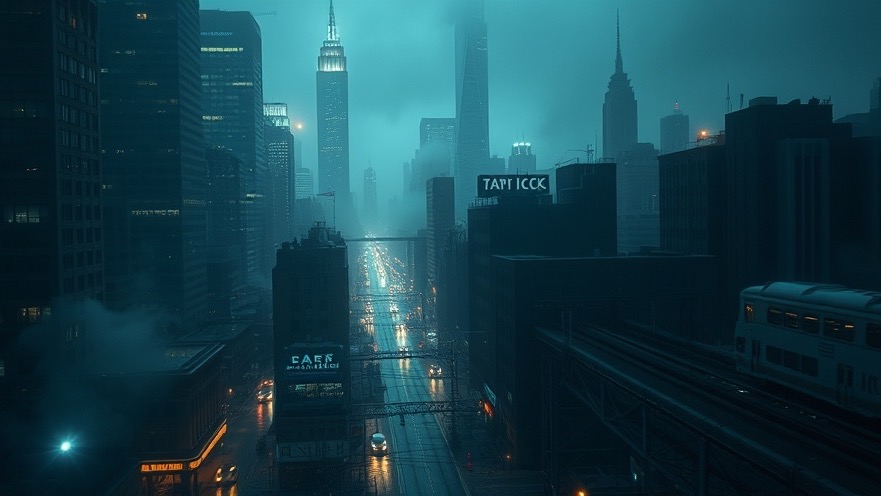 Cinematic night cityscape symbolizing spiritual warfare and divine blessings.
