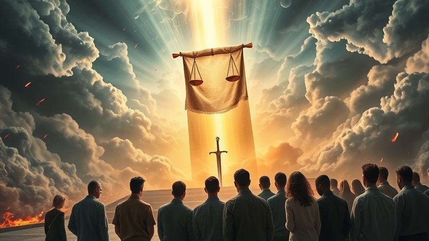 Heavenly courtroom scene depicting spiritual warfare and personal breakthrough through prayer.