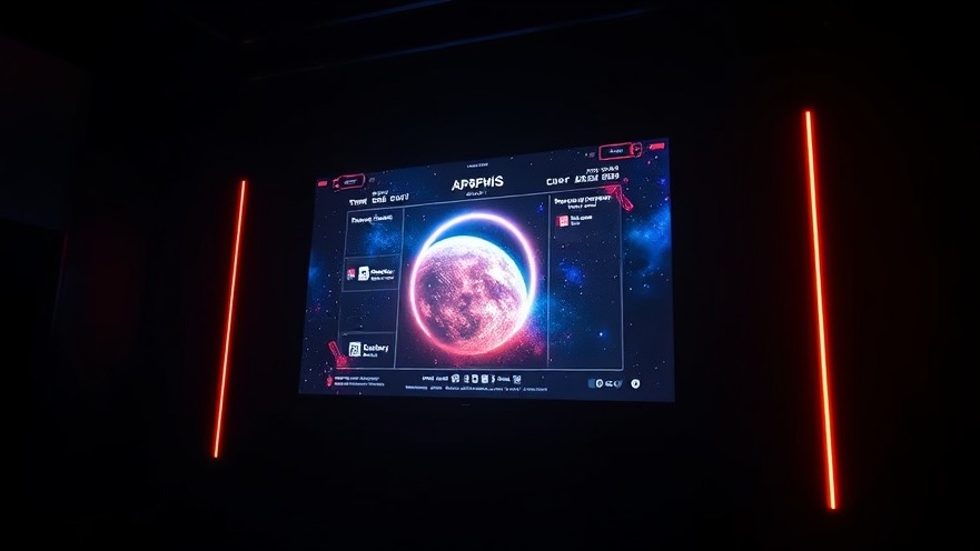 Lifelike digital screen depicting Apophis and end times predictions by Alan Didio.